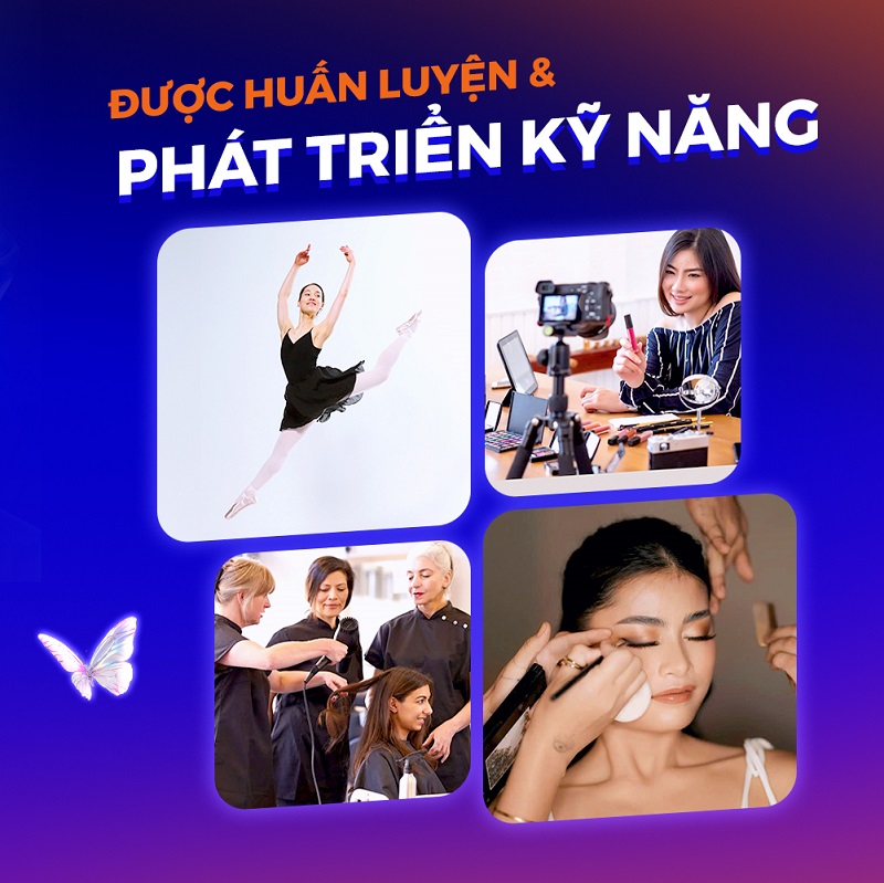 Các thí sinh còn được các huấn luyện để phát triển các kỹ năng