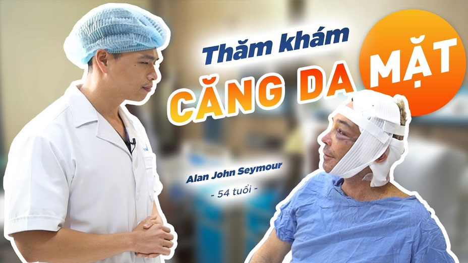 Thăm khám sau 2 tuần căng da cho KH ngoại quốc