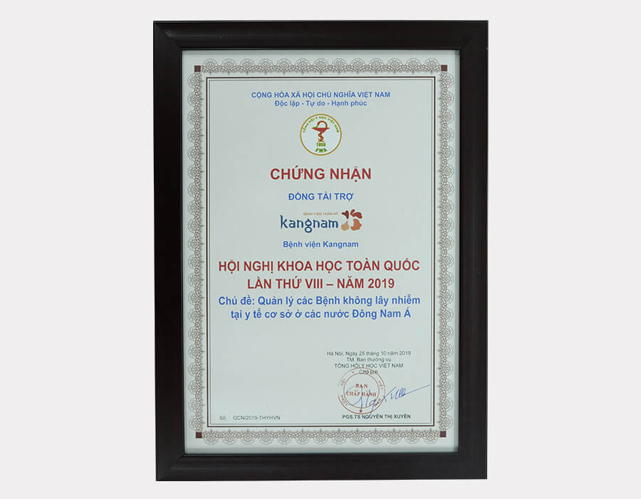 Bằng chứng nhận tham gia hội nghị Khoa học toàn quốc lần VIII 2019