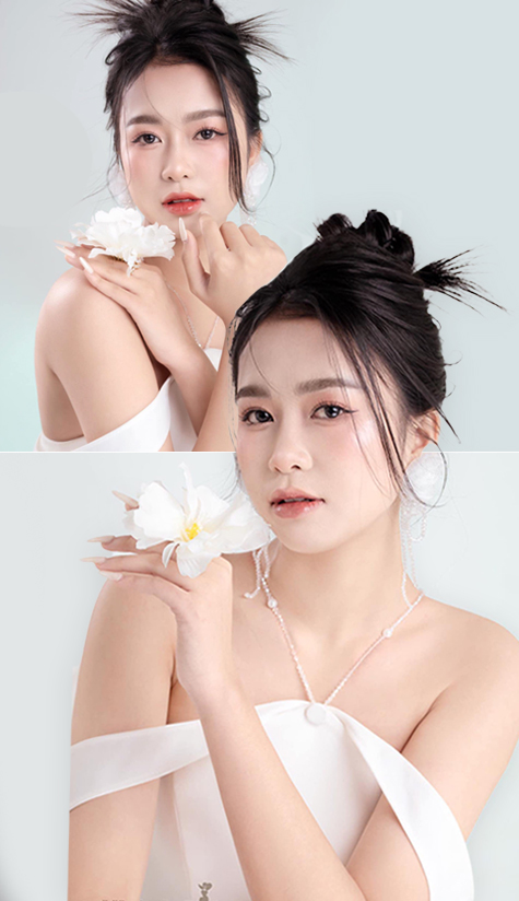 Mí vào form rõ nét, đôi mắt đẹp tự nhiên