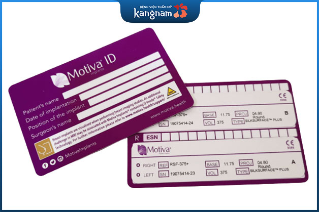 Thẻ bảo hành túi độn Nano Chip từ chính hãng Motiva