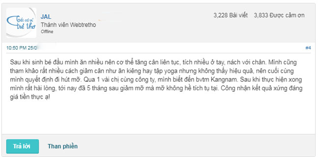 review hút mỡ cánh tay