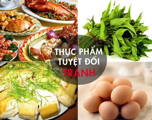 bắn mụn thịt kiêng ăn gì