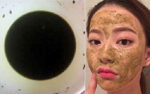 đắp mặt nạ bằng lá tía tô