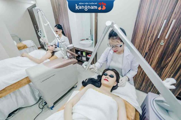 Hình ảnh khách hàng tẩy nốt ruồi bằng laser tại Kangnam
