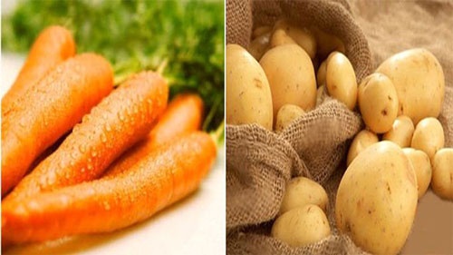 Mặt nạ khoai tây cà rốt sữa tươi
