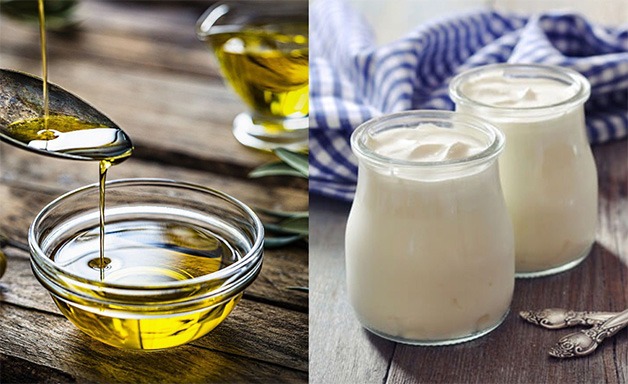 Công thức mặt nạ dầu oliu và sữa chua hỗ trợ làm sáng da, cấp ẩm và ngừa mụn