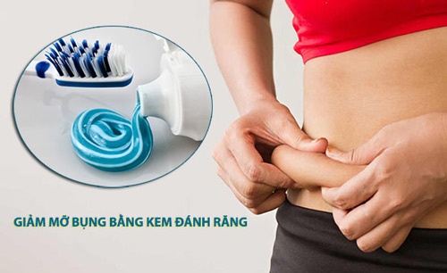 cách làm tan mỡ bụng bằng kem đánh răng