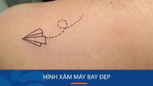 20 Hình xăm máy bay đẹp cho những người thích du lịch