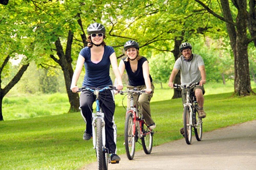 đạp xe đạp có giảm mỡ bụng