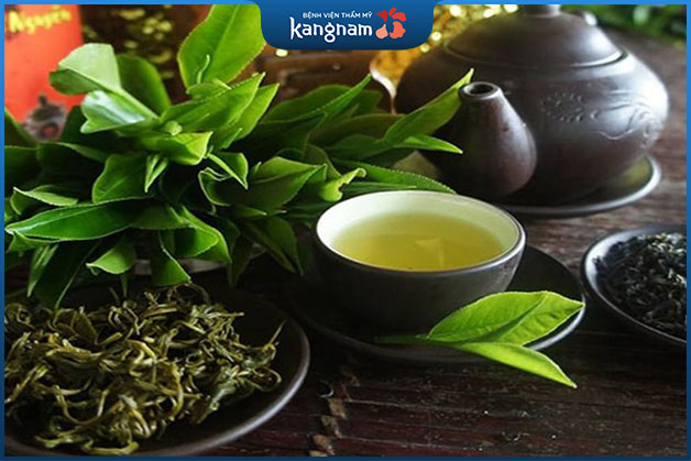 Lá trà xanh có chứa nhiều hợp chất có lợi cho da