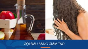 4 Cách ủ, Gội đầu bằng giấm táo ngăn ngừa tóc rụng