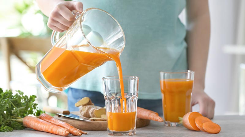 nước ép cà rốt có giảm cân không