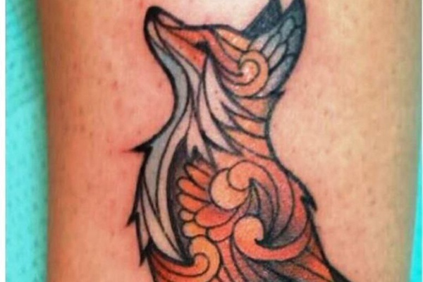 fox tribal tattoo đẹp