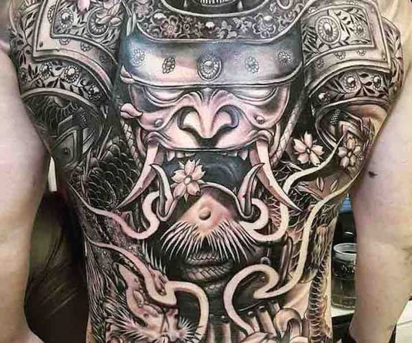 hình tattoo samurai yakuza độc đáo
