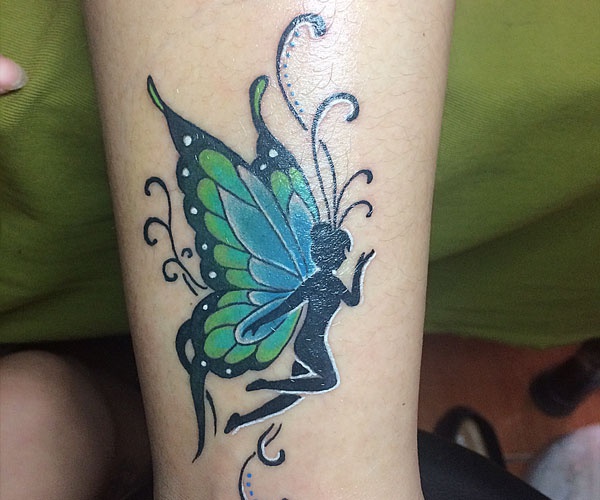 hình tattoo thiên thần cánh bướm