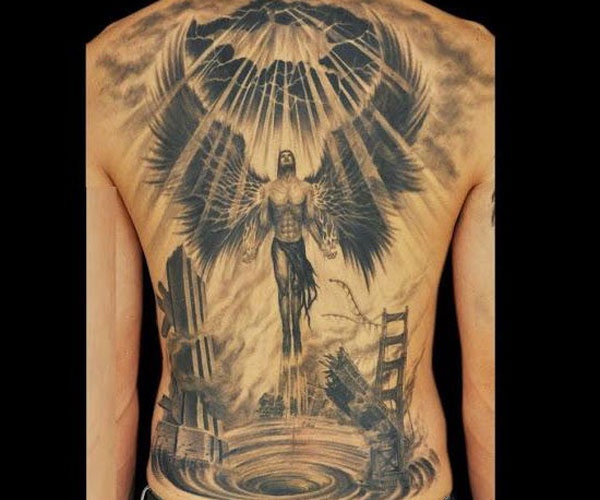 hình tattoo thiên thần