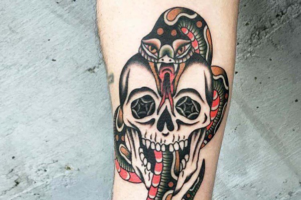 snake mặt quỷ tattoo ý nghĩa
