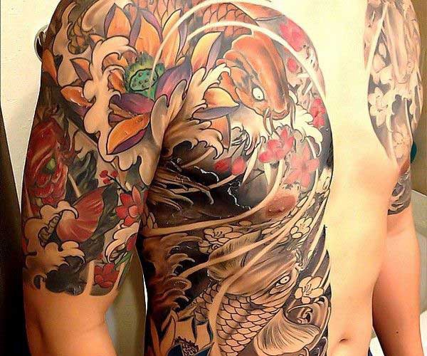 tattoo cá chép yakuza đẹp