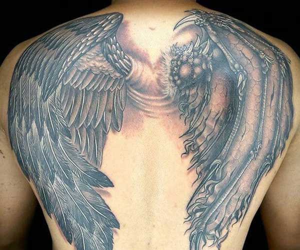 tattoo hình thiên thần ác quỷ