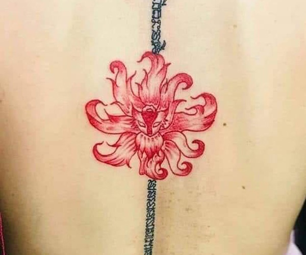 tattoo hồ ly chín đuôi thái lan