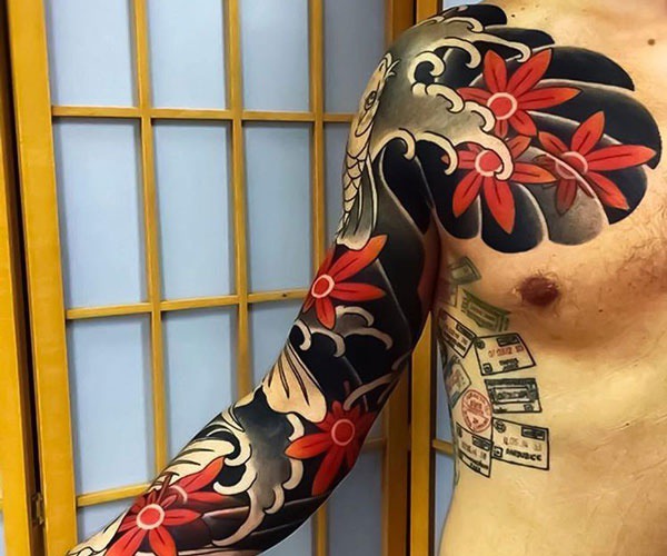 tattoo hoa anh đào yakuza đẹp