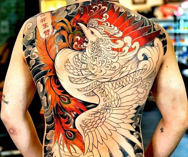 tattoo phượng hoàng yakuza 