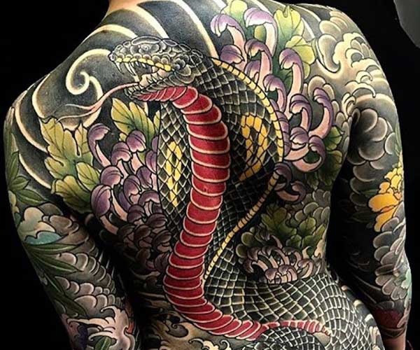 tattoo rắn yakuza đẹp