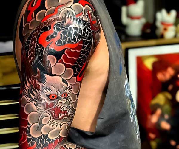 tattoo rồng yakuza đẹp