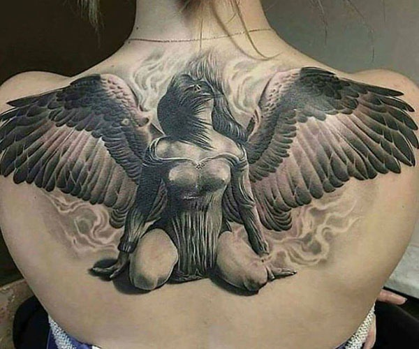 tattoo thiên thần ác quỷ độc đáo