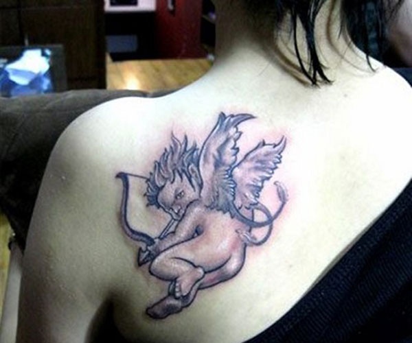 tattoo thiên thần bắn cung