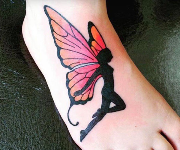 tattoo thiên thần cánh bướm đẹp