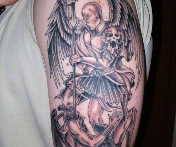 thiên thần ác quỷ tattoo