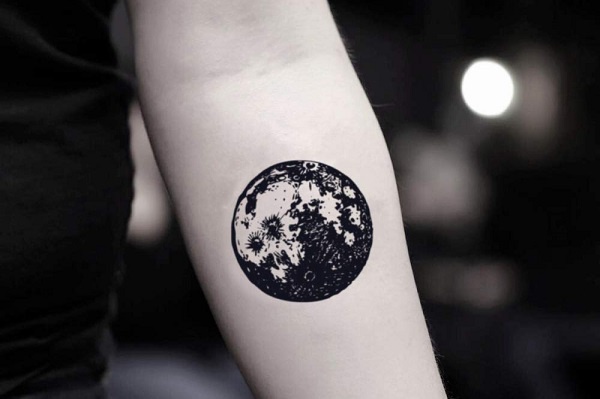 full moon tattoo