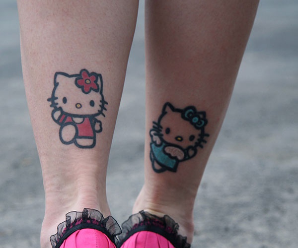 tattoo hello kitty đôi đẹp