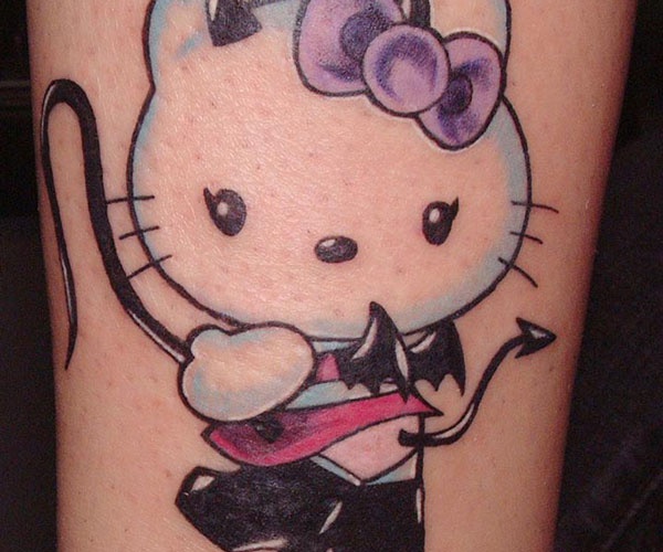 tattoo hello kitty ma ám đẹp