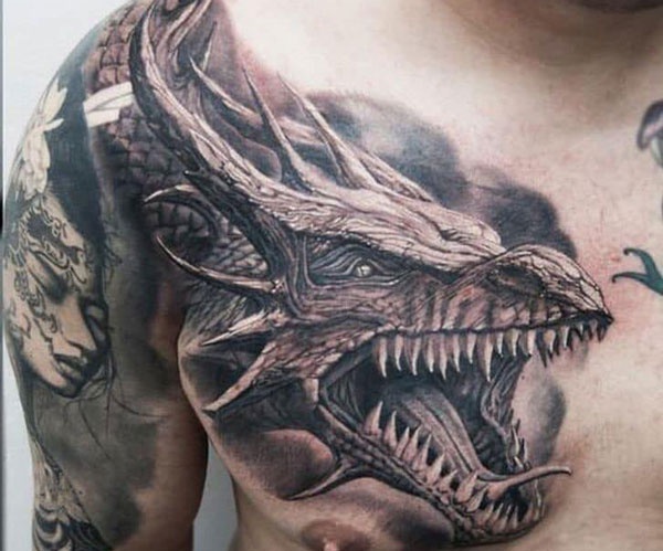 tattoo hình rồng châu âu