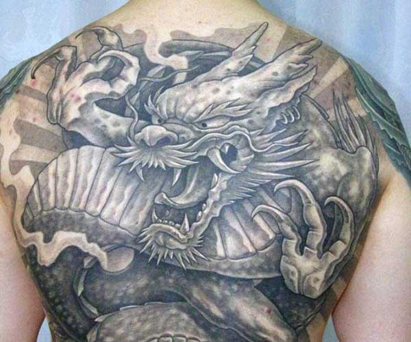 tattoo rồng châu âu độc đáo