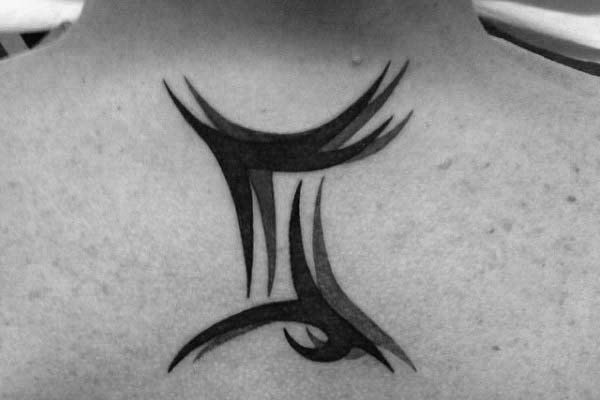 tribal gemini tattoo