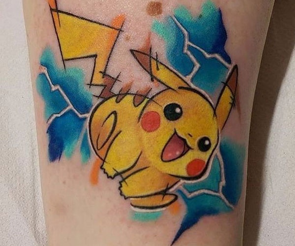 hình tattoo pikachu