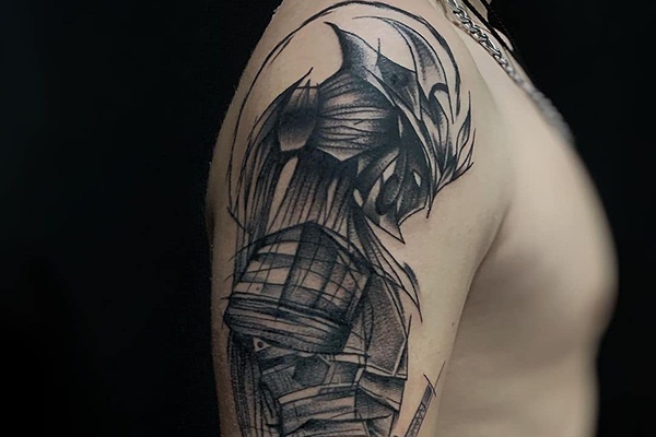 Samurai tattoo nghệ thuật