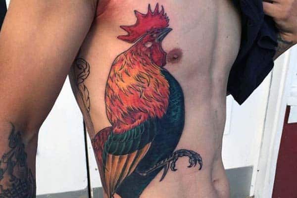 tattoo gà chọi đực