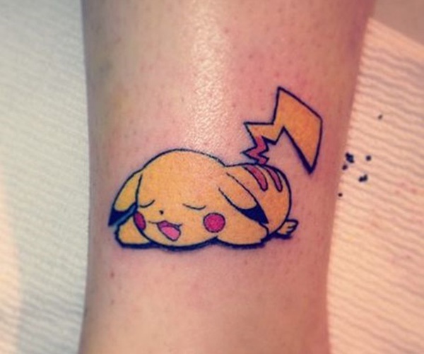 tattoo pikachu mini đẹp