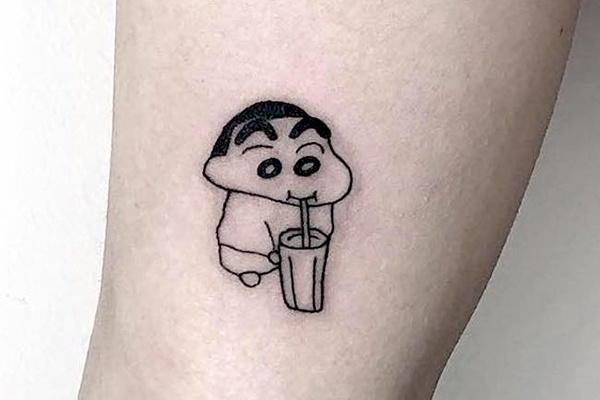 shin tattoo cute