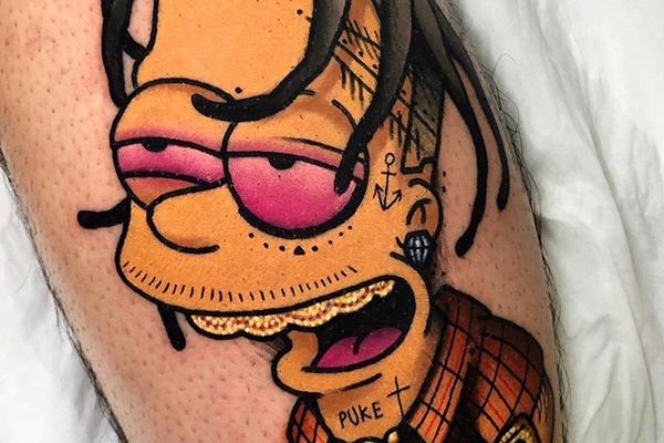Einzigartiges Simpson-Tattoo