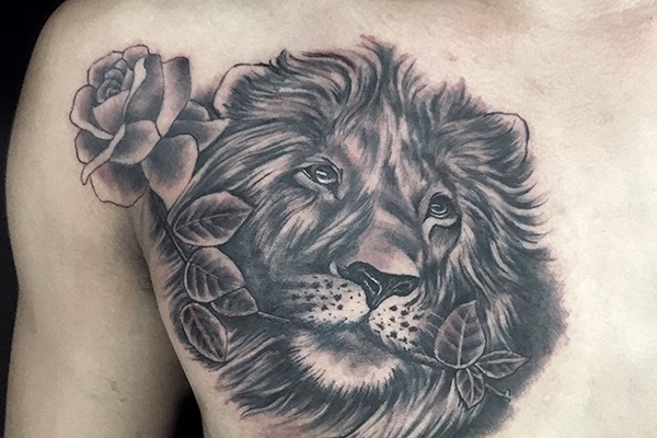 sư tử tattoo đẹp