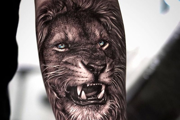 sư tử tattoo