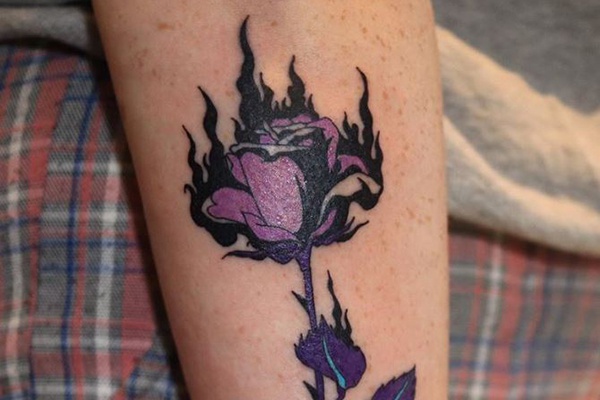 tattoo rose độc đáo