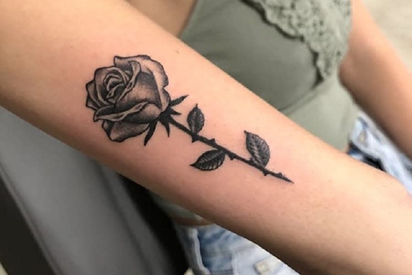 tattoo rose xinh
