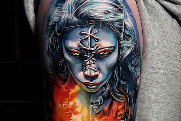 witch tattoo nghệ thuật